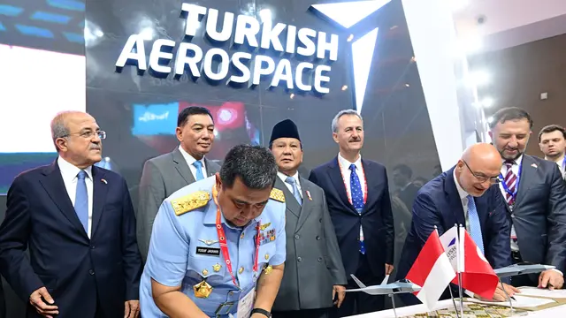 Indonesia-Turki Teken MoU Pengadaan 48 Unit Pesawat Tempur KAAN