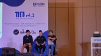 Seminar Tech Inspired Educations yang digelar oleh Epson Indonesia di Jakarta, Kamis (13/9/2018)