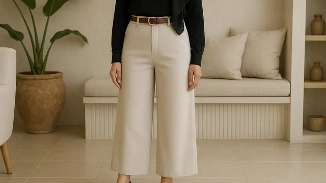 7 Tips Memakai Celana Kulot untuk Wanita Tinggi 150an, Tetap Stylish Tanpa Terlihat Tenggelam