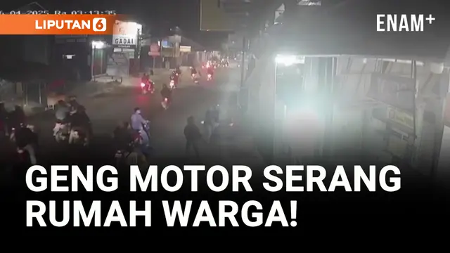 VIDEO: Brutal! Geng Motor Serang Rumah dan Tempat Usaha Warga Cirebon!