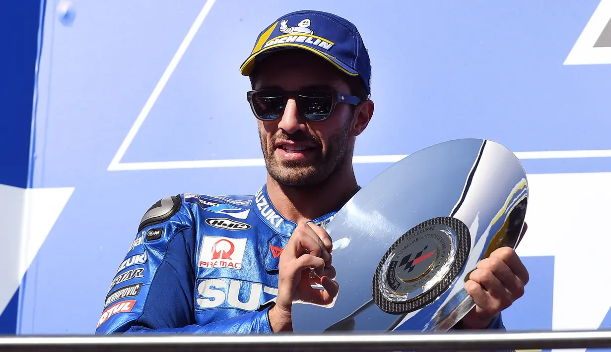 3. Andrea Iannone (Aprilia Gresini) - 1,6 juta Follower. (AFP/William West)