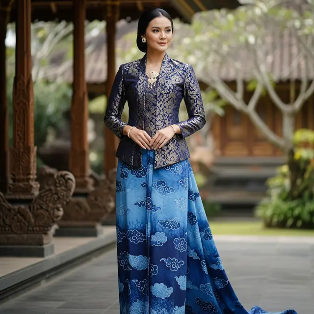 Padu Padan Warna Atasan Brokat Bawahan Batik