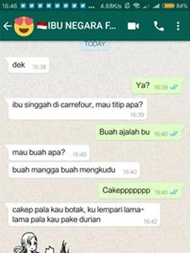 6 Chat Dikira Pantun Ini Kocak, Akhirnya Bikin Senyum Tipis