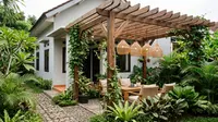 8 Inspirasi Pergola dengan Lampu Gantung, Tempat Bersantai Estetik dan Menenangkan