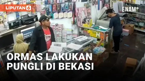 VIDEO: Viral Oknum Ormas di Bekasi Lakukan Pungli ke Sejumlah Toko, Pelaku Masih Diburu Polisi