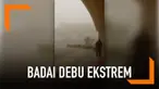 Badai debu ekstrem membahayakan warga Nevada, AS. Kondisi ini sebabkan jarak panda menjadi sempit dan udara menjadi kotor.