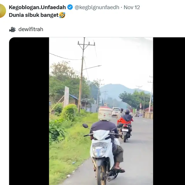 6 Cuitan Netizen 'Dunia Sibuk Banget' Bikin Ngakak, Ada Saja Kejadian Lucu Tiap Hari