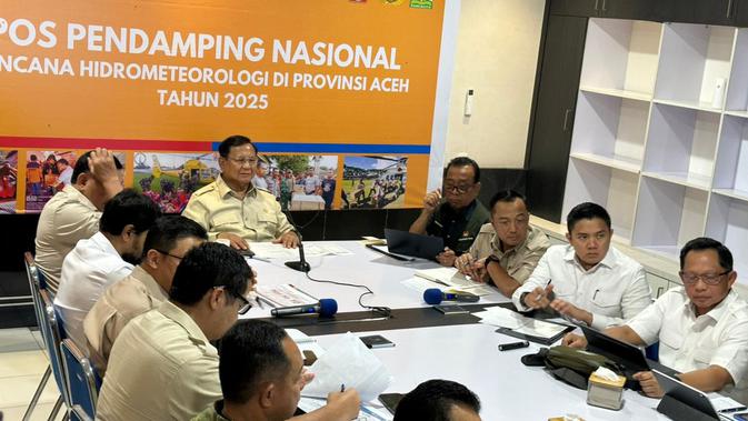 Prabowo Rapat Kabinet di Aceh: Ingin Penanganan Pascabencana Sumatra Dipercepat