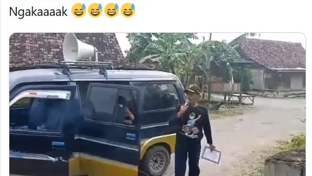 viral video seorang pria salah sebut virus Corona
