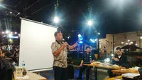 Munir Syahda Prabowo, Head of Network Special Project Smartfren saat paparan uji jaringan Smartfren di Bogor. (Doc: Agustinus Damar/Liputan6.com)