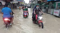Banjir di Tebing Tinggi (Istimewa)