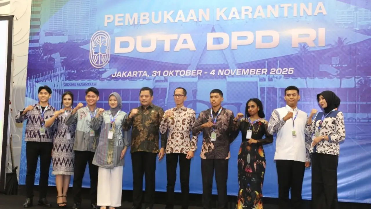 Sejumlah calon Duta DPD RI berfoto bersama saat proses karantina di Jakarta (Istimewa)