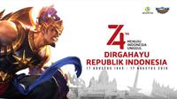 Mobile Legends: Bang Bang ikut menyemarakkan hari ulang tahun ke-74 proklamasi kemerdekaan Republik Indonesia.  (Ist/ MLBB)