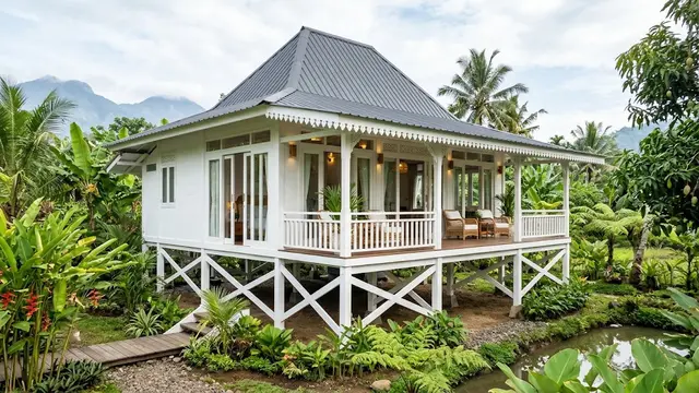 Inspirasi Desain Rumah Warna Putih/AI Generated