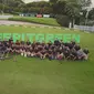 SMBC Singapore Open 2018 meluncurkan kampanye #KeepItGreen. (Liputan6.com/Ahmad Fawwaz Usman)