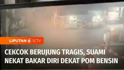 VIDEO: Pertikaian Tragis! Pria di Tangerang Selatan Nekat Bakar Diri