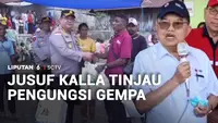 Jusuf Kalla Tinjau Pengungsi Gempa