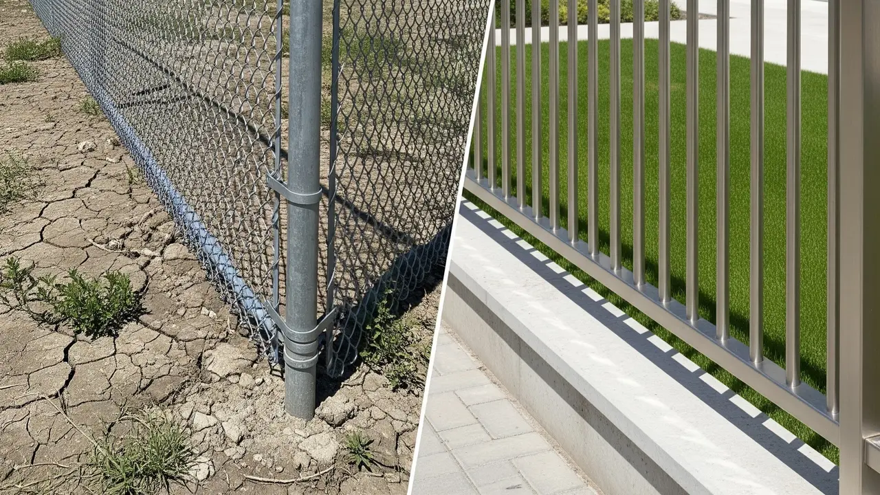 Pagar Galvanis vs Stainless