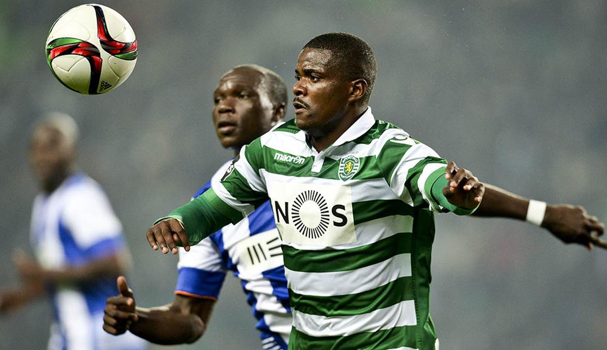 1. William Carvalho (Sporting CP), gelandang bertahan berusia 23 tahun ini merupakan bidikan beberapa klub elite Eropa. Kekuatan, kecepatan dan kontrol bola yang baik membuatnya piawai mengontrol lini tengah. (AFP/Patricia De Melo Moreira)