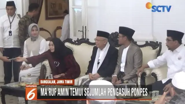 Ma'ruf Amin Minta Doa Restu ke Ponpes Bangkalan Madura