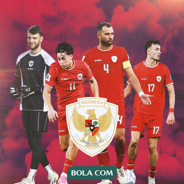 Timnas Indonesia - Marteen Paes, Rafael Struijk, Jordi Amat, Ivar Jenner