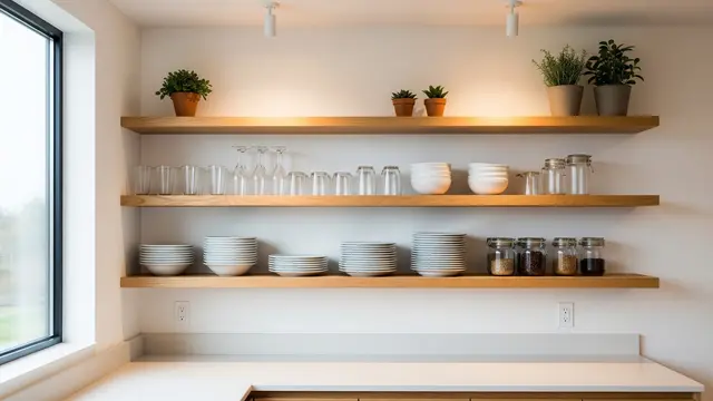Desain Dapur dengan Ambalan Kayu yang Sedang Tren (AI Generated)