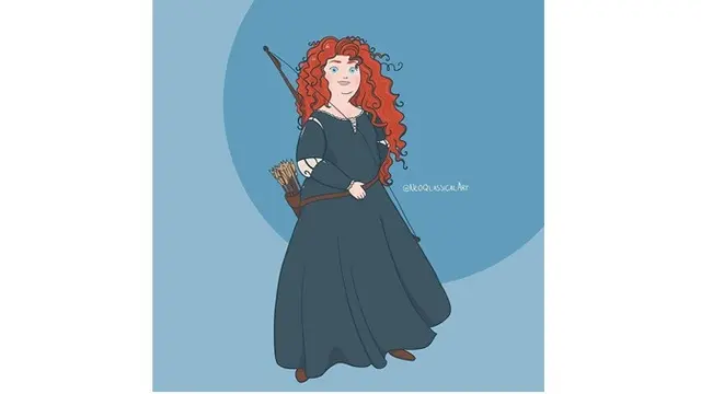 7 Ilustrasi Karakter Disney Jadi Model Plus Size Ini Tetap Memesona