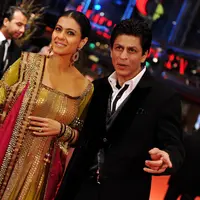 Shahrukh Khan bersama Kajol. (Bintang/EPA)