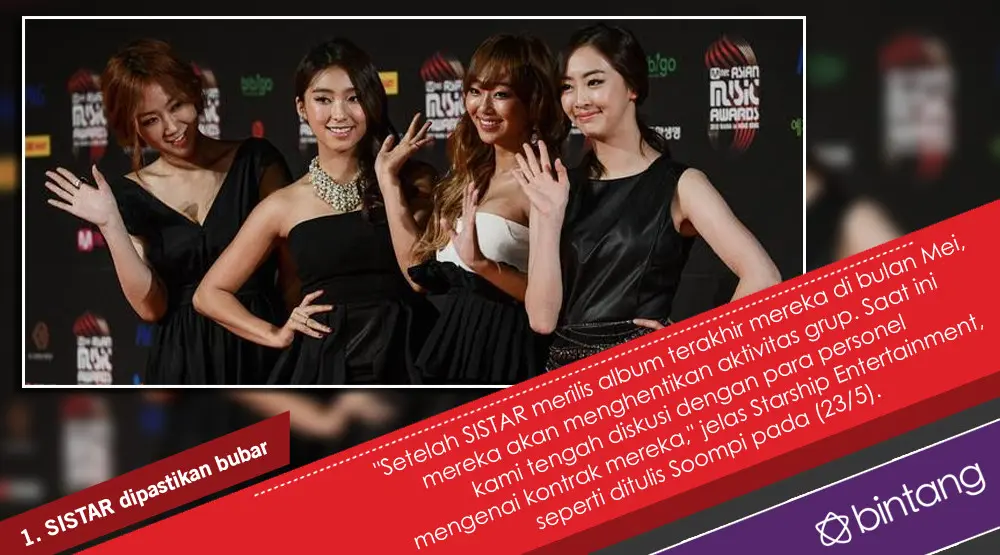 5 Fakta di Balik Bubarnya Girlband SISTAR. (Foto: AFP/Bintang.com, Desain: Nurman Abdul Hakim/Bintang.com)