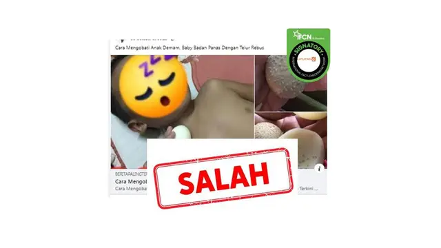 Cek Fakta telur rebus