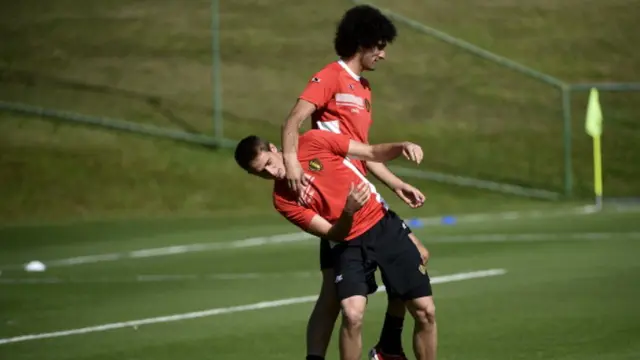 Marouane Fellaini dan Adnan Januzaj