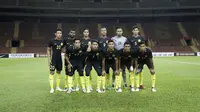 Timnas Malaysia U-22 menjelang uji coba melawan Timnas Myanmar U-22 (13/7/2017). (Bola.com/Dok. MFF)