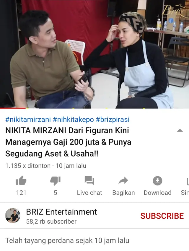 Unggahan Briz Entertainment. (Foto: YouTube Briz Entertainment)