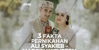 Apa saja fakta menarik pernikahan Ali Syakieb dan Margin Wieheerm? Yuk, cek info selengkapanya di video di atas!