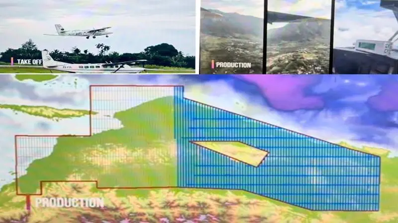 Elnusa memakai teknologi pesawat udara untuk keperluan survey pemetaan struktur bawah permukaan (sub surface) (Foto: Elnusa)