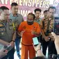 Polisi menggelar ekspose kasus dugaan ujaran kebencian di Mapolda Jawa Barat. (Huyogo Simbolon)