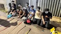Remaja hendak tawuran di kawasan Jalan Raya Tengah, Jakarta Timur berhasil digagalkan polisi. (Istimewa)