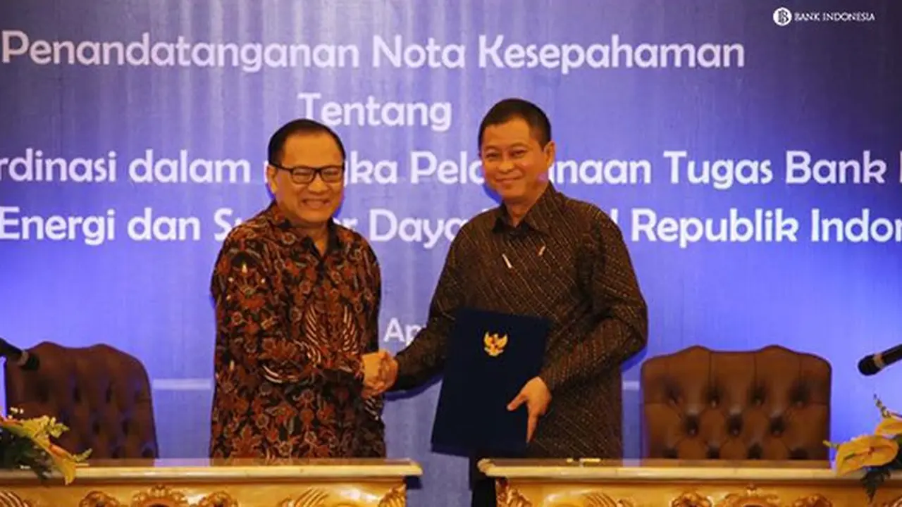Kementerian ESDM dan BI  menyepakati memperluas kerjasama antara lain guna meningkatkan akses keuangan. (Foto: BI)