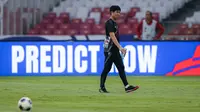 Pelatih Timnas Jepang, Hajime Moriyasu saat memimpin latihan resmi menjelang laga lanjutan putaran ketiga Grup C Kualifikasi Piala Dunia 2026 melawan Timnas Indonesia di Stadion Utama Gelora Bung Karno (SUGBK), Senayan, Jakarta, Kamis (14/11/2024). (Bola.com/Bagaskara Lazuardi)
