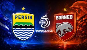 Persib Bandung Vs Borneo FC, BRI Super League. (Generated Chatgpt)