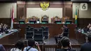 Suasana persidangan saat Mario Dandy Satriyo saat menjawab pertanyaan JPU KPK pada kasus dugaan gratifikasi dan tindak pidana pencucian uang (TPPU) dengan terdakwa Rafael Alun Trisambodo di Pengadilan Tipikor Jakarta, Senin (6/11/2023). (Liputan6.com/Faizal Fanani)