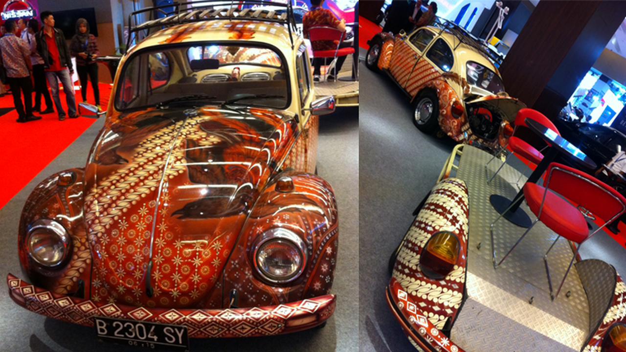 Mobil Kodok Berseragam Batik Jadi Primadona di Medan 