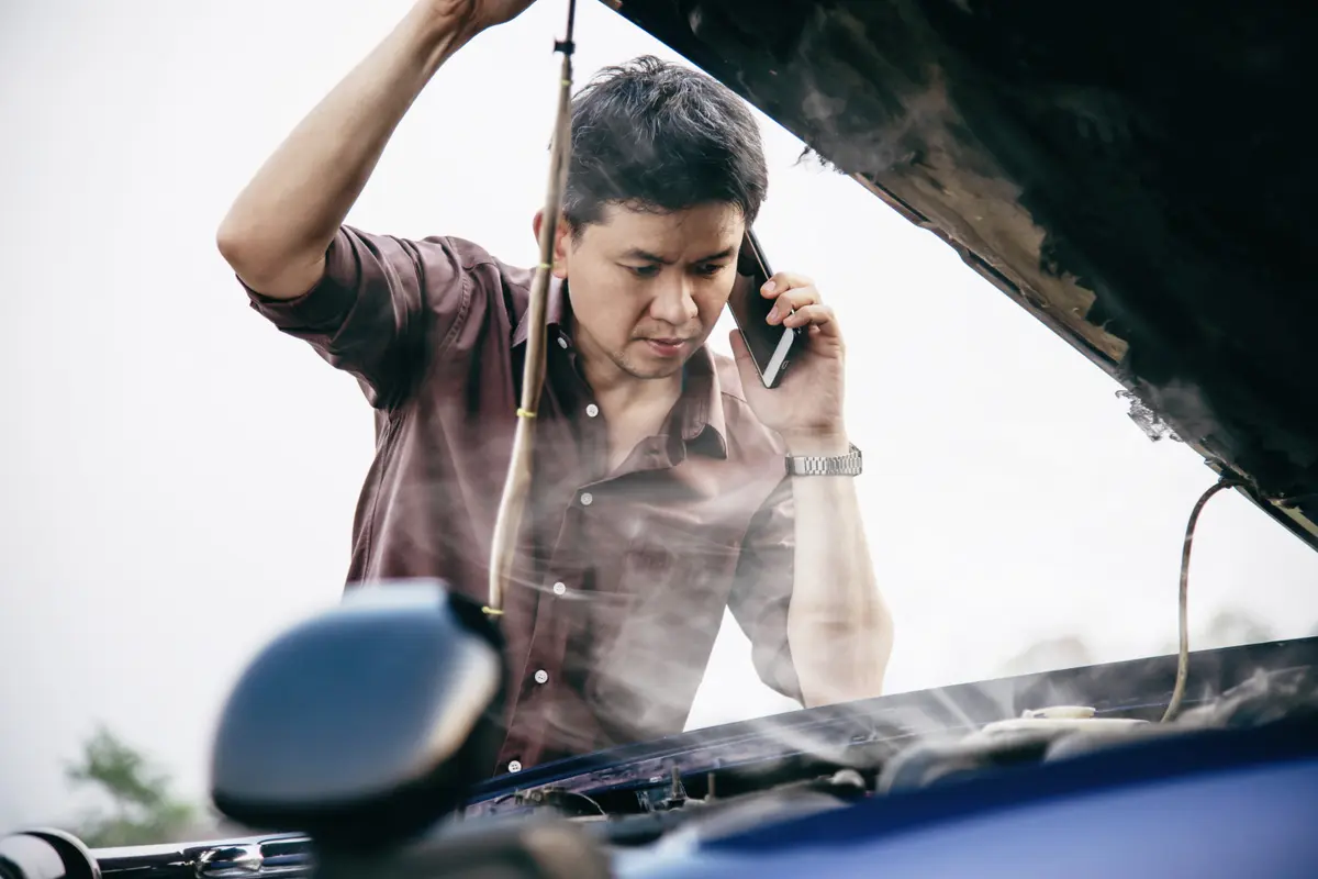 Ilustrasi Mesin Overheat pada Mobil