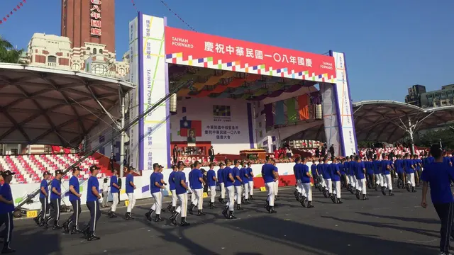 Atraksi dalam peringatan Hari Kemerdekaan Taiwan ke-108. (Liputan6.com/Teddy Tri Setio Berty)