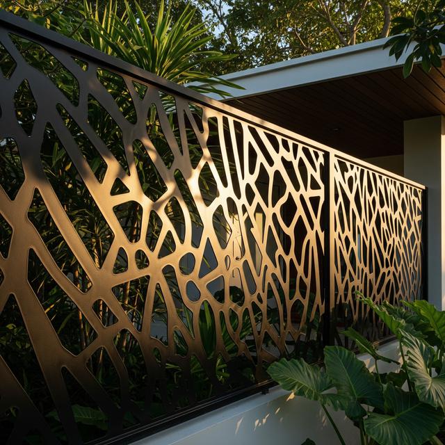 Inspirasi Pagar Tembok dengan Roster Artistik