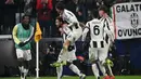 Kemenangan atas Manchester City memperbaiki posisi Juventus di klasemen sementara Liga Champions 2024/2025. Saat ini, Juventus berada di posisi 14 dengan 11 poin dari enam pertandingan. (Isabella BONOTTO/AFP)