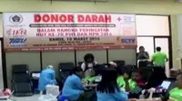 Pundi Amal SCTV kembali menggelar donor darah di kantor Persatuan Wartawan Indonesia (PWI) Jawa Timur.