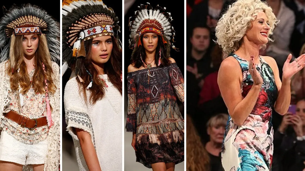 Indian Headdress on Fashion 0814