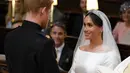 Saat ini Meghan Markle berusaha untuk menjalani hidup barunya sebagai anggota baru kerajaan. (DOMINIC LIPINSKI  POOL  AFP)