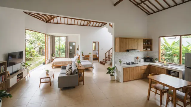 Desain Rumah 3 Kamar Tanpa Banyak Sekat